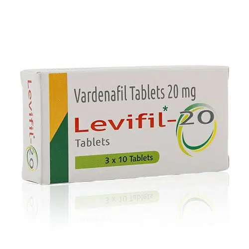 Levifil-20 樂威壯學名藥 20mg 藥盒正面圖