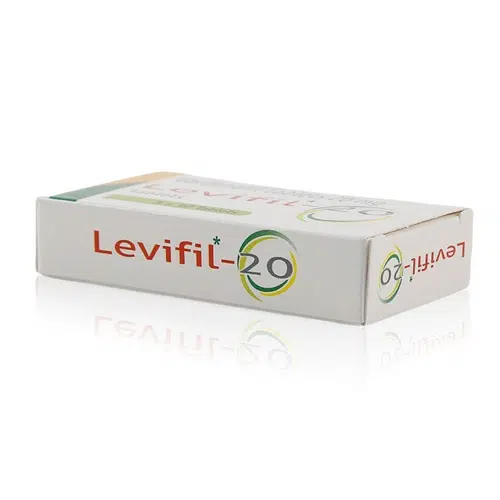 Levifil-20 樂威壯學名藥盒側面品牌標示