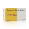 POXET-60 學名藥盒正面展示圖（含 Dapoxetine）