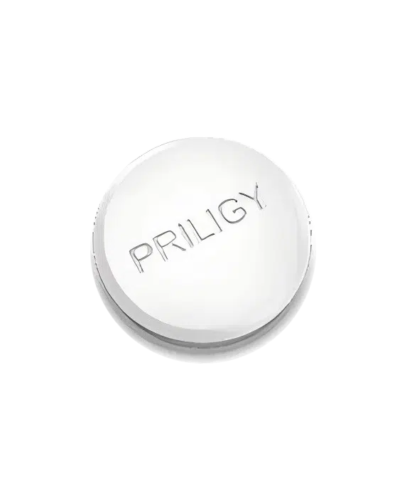 Priligy 必利勁白色圓形藥錠外觀圖