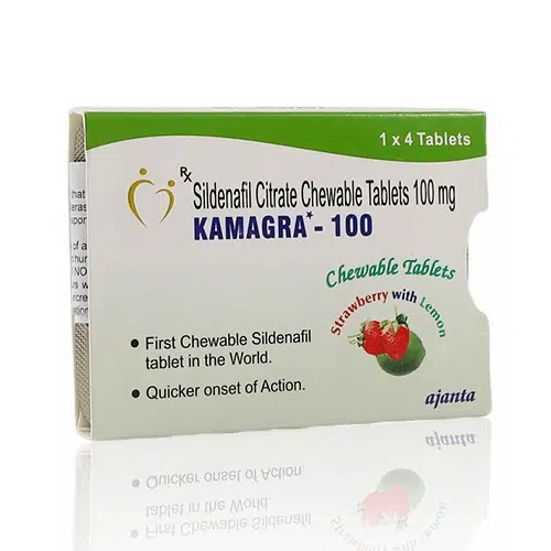 Kamagra 威而鋼口溶片 包裝正面圖