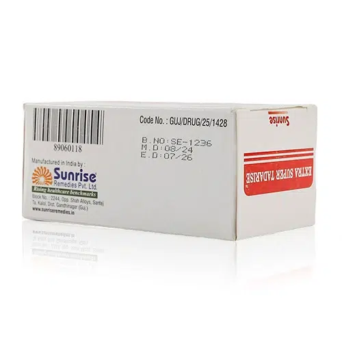 Extra Super Tadarise 雙效犀利士盒裝斜角圖